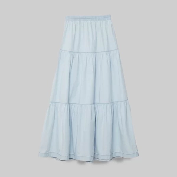 Alcott Donna (Italy) Maxi light denim φούστα με λάστιχο