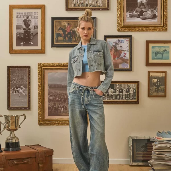 DESIREE Denim cropped jacket