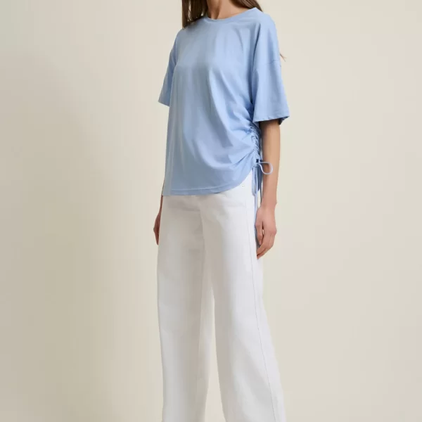 DESIREE T-shirt με κορδόνι στο πλάι