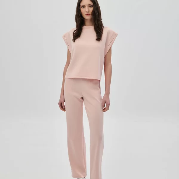 Cinderella Παντελόνι φόρμας με στρας