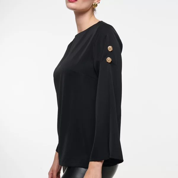 DEJAVU Μπλούζα με πιέτες και κουμπιά