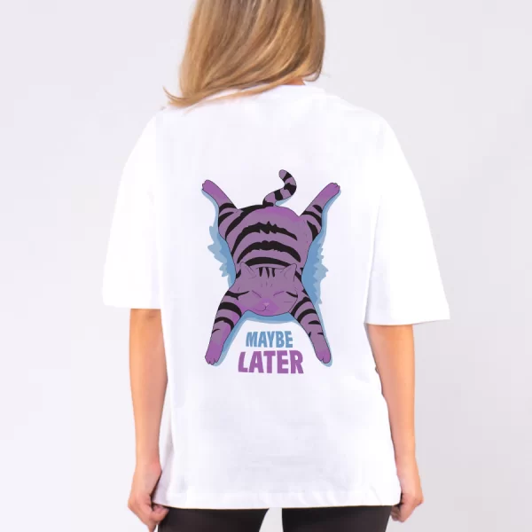 OEM C1154 | Maybe Later - Oversized Άσπρο C1154