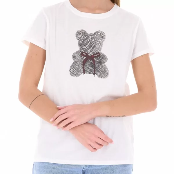 Vicolo Γυναικείο Κοντομάνικο T-Shirt RAB0115 Λευκό