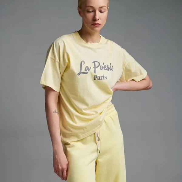 Vicolo Γυναικείο Κοντομάνικο T-Shirt RAB0185 Κίτρινο