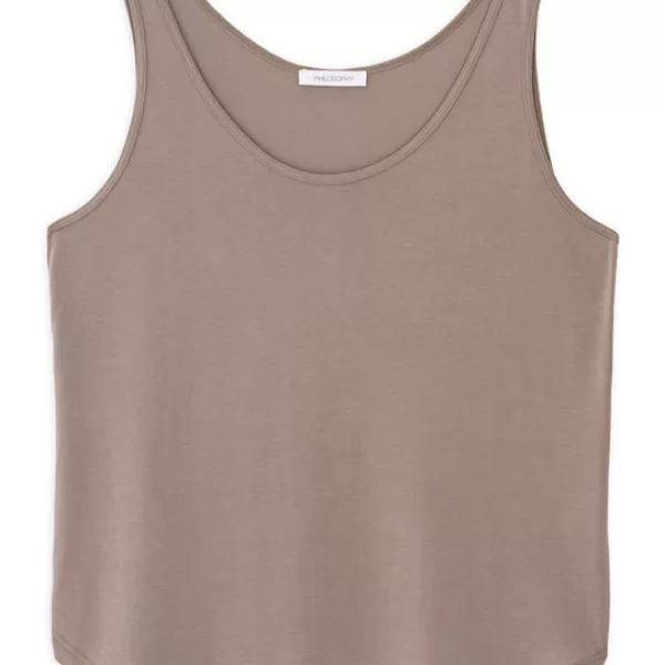 Philosophy Philosophy Basic Cupro Tank Top BL11207 Πούρου