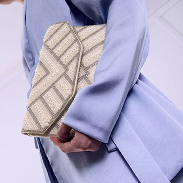 Celestino Τσάντα φάκελος με πέρλες και strass SQ1019.A300+1