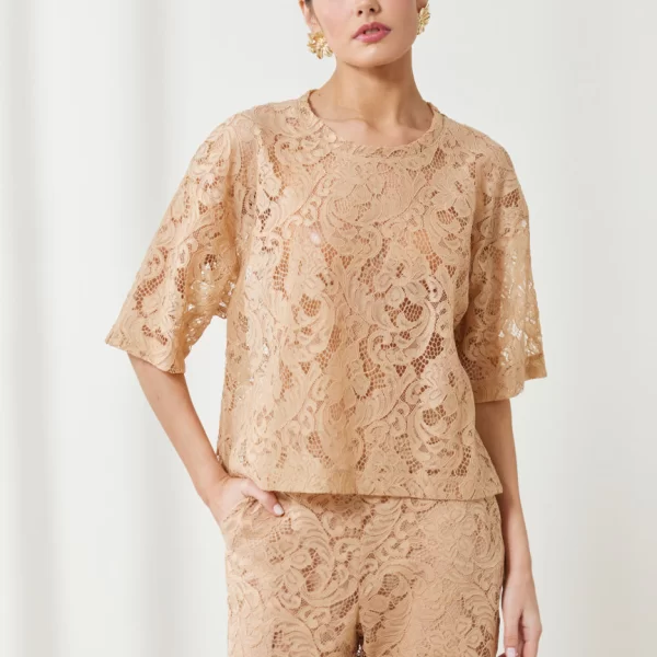 Enzzo Μπλούζα Belle - Μπεζ