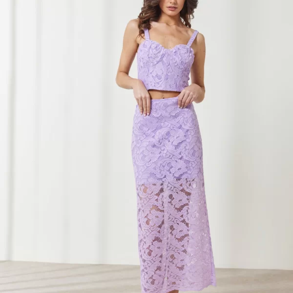 Enzzo Φούστα Belle - Λιλά