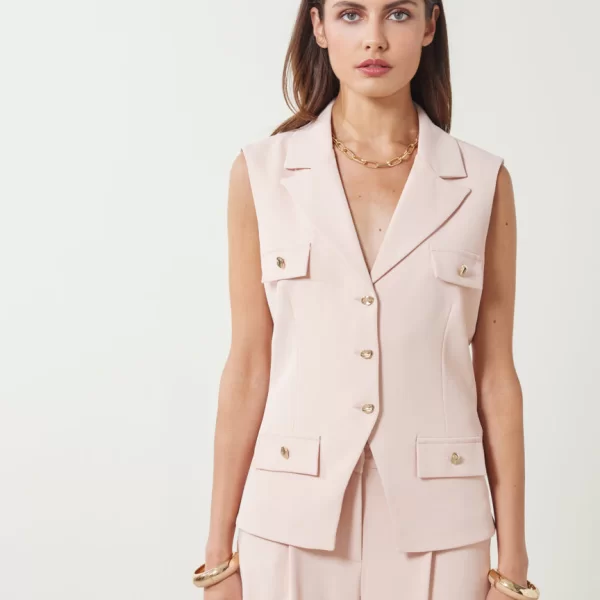 Enzzo Γιλέκο Louise - Ροζ