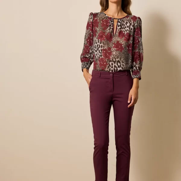 Enzzo Παντελόνι Zarela - Μελιτζανί