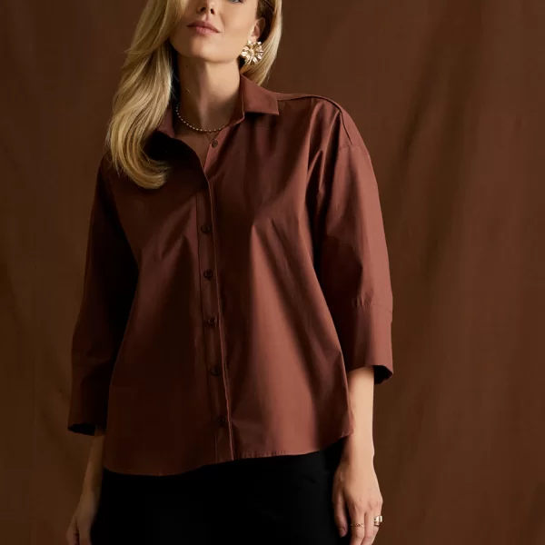 Enzzo Πουκάμισο Mara - Choco