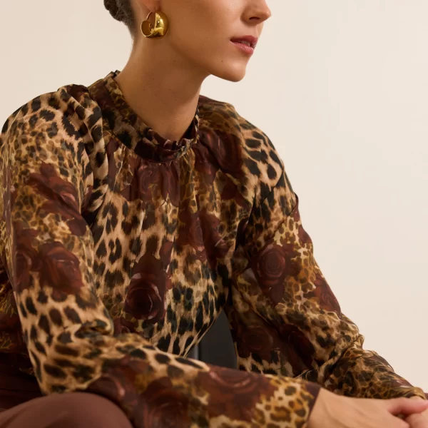 Enzzo Μπλούζα Zyra - Κάμελ