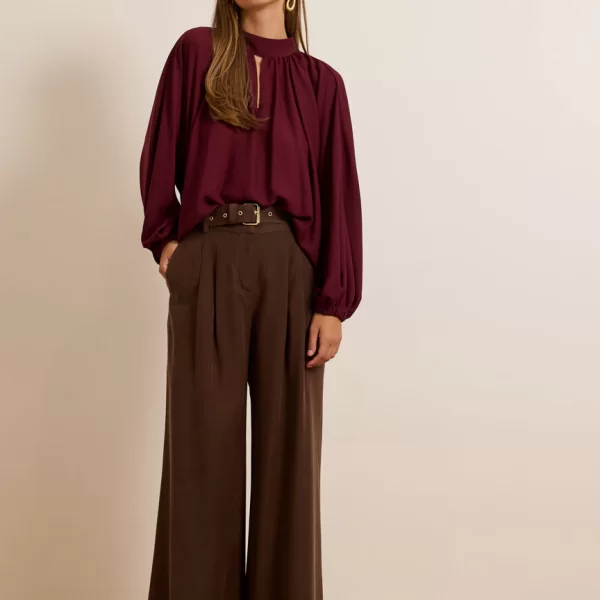 Enzzo Παντελόνα Mina - Καφέ