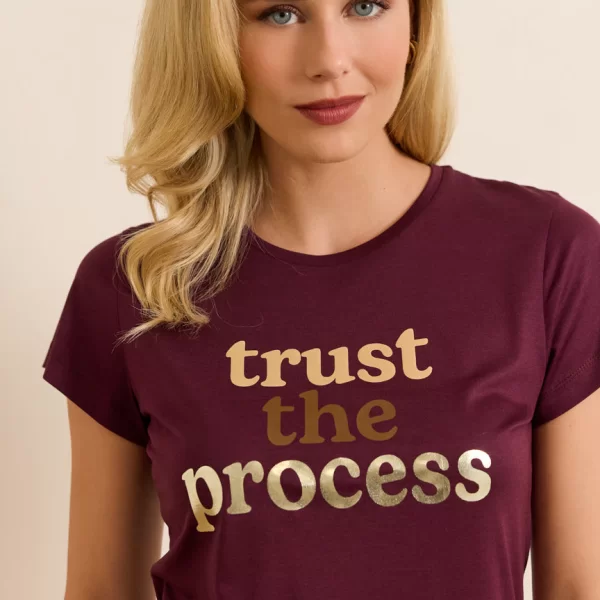 Enzzo T-shirt Katy - Μελιτζανί