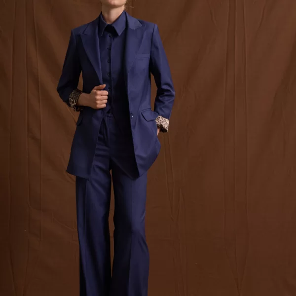 Enzzo Σακάκι Morena - Μπλε Ίντιγκο