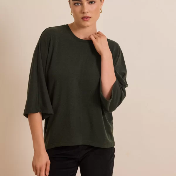 Enzzo Μπλούζα Lana - Χακί