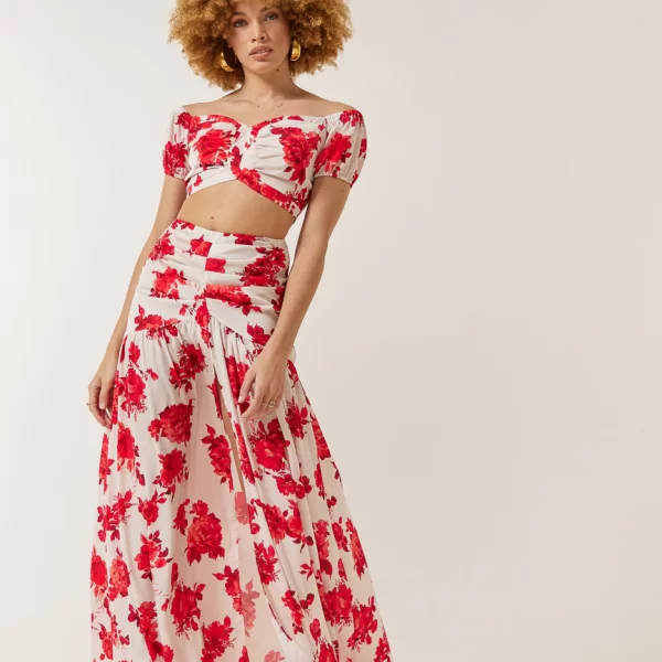 ENZZO Enzzo Φούστα Patricia - Κόκκινο