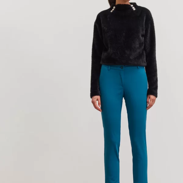 ENZZO Enzzo Παντελόνι Lili - Πετρόλ