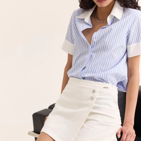 ENZZO Enzzo Πουκάμισο Louis - Σιέλ