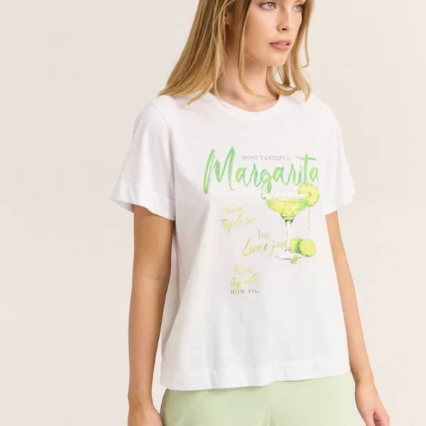Enzzo T-shirt Margarita - Λευκό