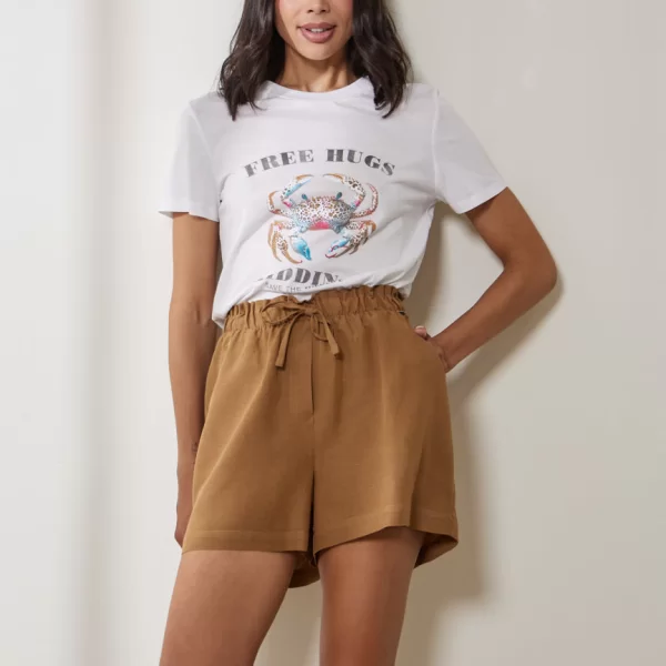 Enzzo T-shirt Crabby - Λευκό