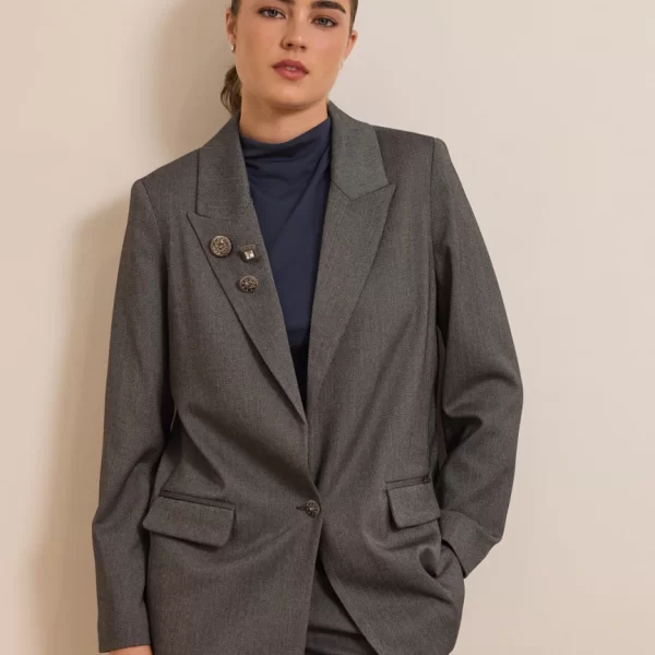 ENZZO Enzzo Σακάκι Naomie - Ανθρακί