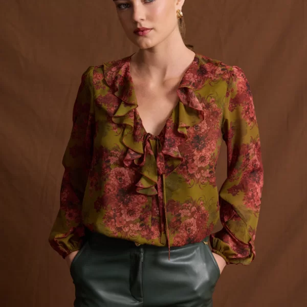 Enzzo Μπλούζα Naora - Olive