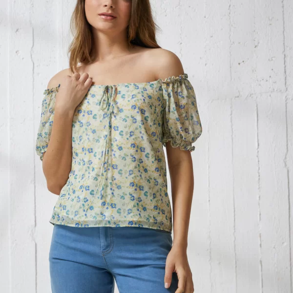 ENZZO Enzzo Μπλούζα Monik - Aloe