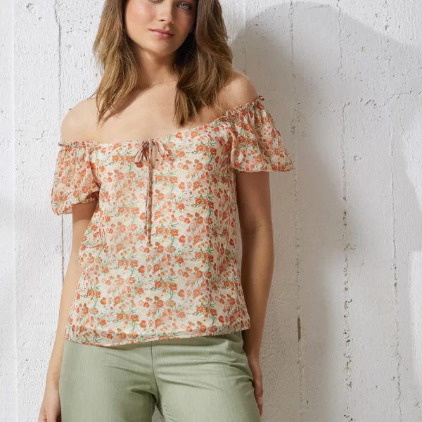 Enzzo Μπλούζα Monik - Πορτοκαλί