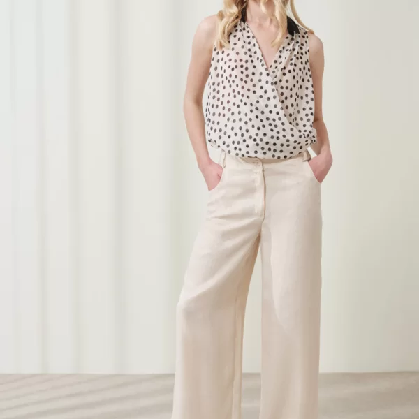 Enzzo Παντελόνα Laila - Βανίλια