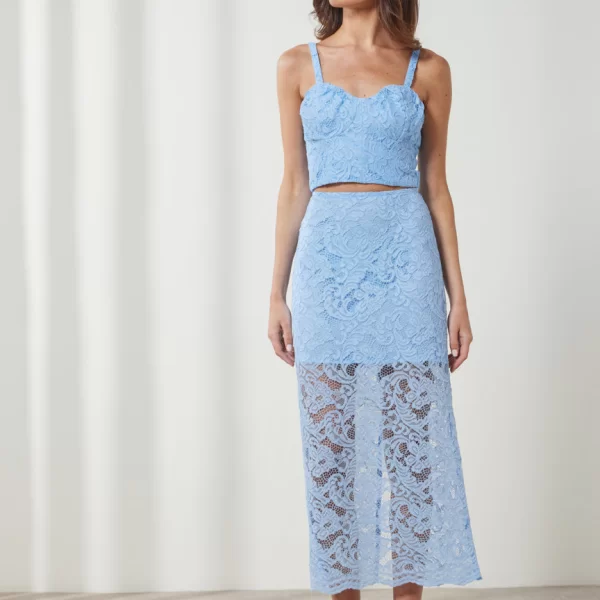 ENZZO Enzzo Φούστα Belle - Σιέλ