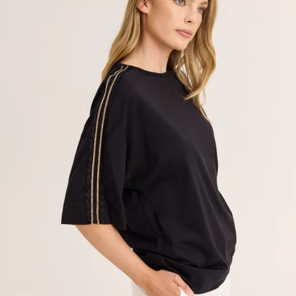 Enzzo Μπλούζα Kaz - Μαύρο