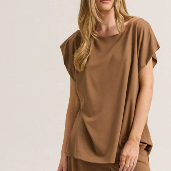 ENZZO Enzzo Μπλούζα Jorja - Καφέ