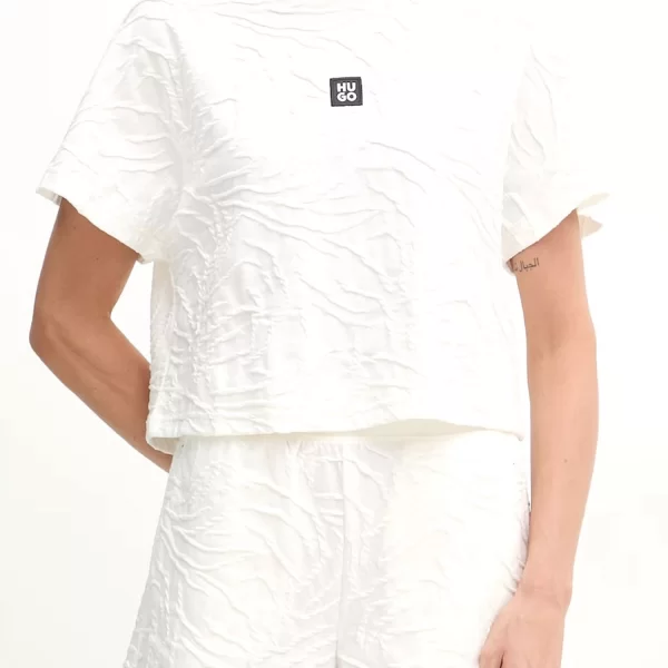 HUGO HUGO TOP ΚΟΥΚΟΥΛΑ ZEB_TOP LOGO ΕΚΡΟΥ