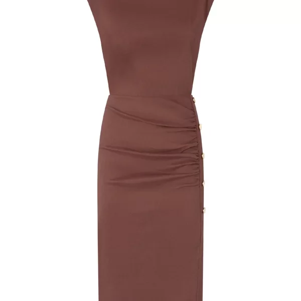 PINKO PINKO ΦΟΡΕΜΑ ALISSA DRESS ΚΑΦΕ