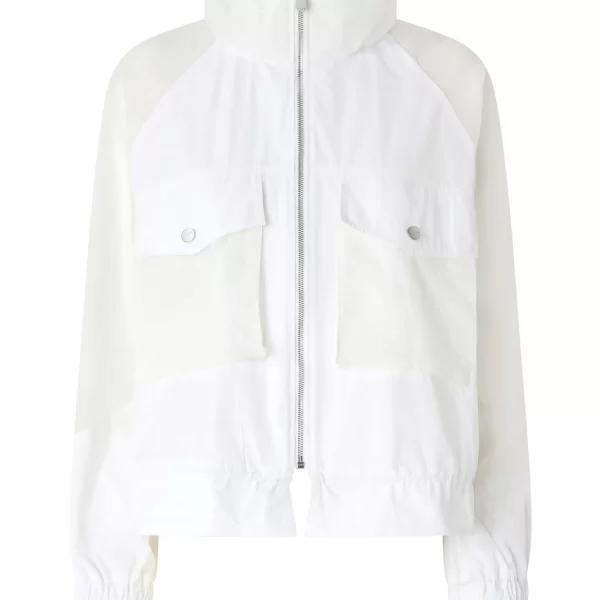 PINKO PINKO ΜΠΟΥΦΑΝ ΜΕ ΔΙΑΦΑΝΕΙΕΣ BETH BLOUSON ΛΕΥΚΟ