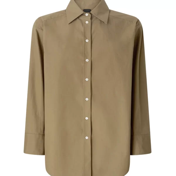 PINKO ΠΟΥΚΑΜΙΣΟ TORCHIATURA SHIRT XAKI