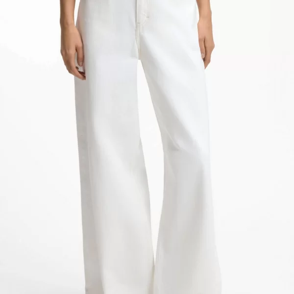 BOSS CASUAL ΠΑΝΤΕΛΟΝΙ JEANS C_SLOUCHY MR 2.0 ΕΚΡΟΥ