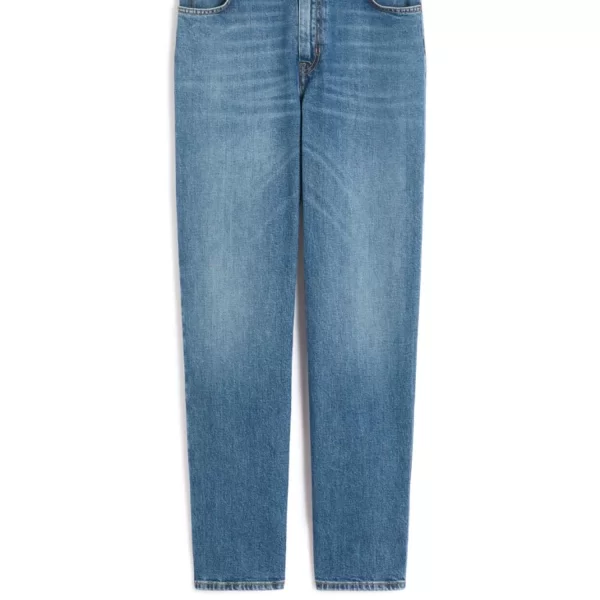 MaxMara WEEKEND MAX MARA WEEKEND ΠΑΝΤΕΛΟΝΙ JEANS WKDARGENTO HIGH WAIST STRAIGHT FIT ΜΠΛΕ