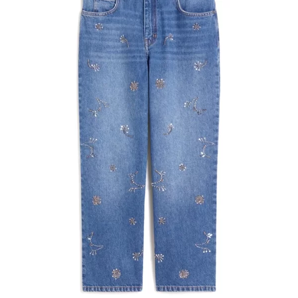 MaxMara WEEKEND MAX MARA WEEKEND ΠΑΝΤΕΛΟΝΙ JEANS WKDMANETTA STRAIGHT FIT ΠΑΓΙΕΤΑ ΤΡΟΥΚΣ ΜΠΛΕ