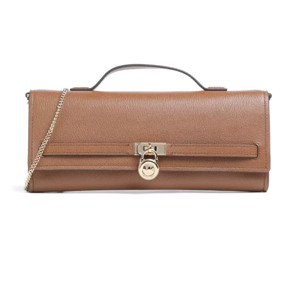 Michael Kors MICHAEL KORS ΤΣΑΝΤΑ CROSSBODY/ΩΜΟΥ ΗΑΜΙLTON MODERNE ΑΛΥΣΔΑ METAΛΛΙΚΟ LOGO ΤΑΜΠΑ