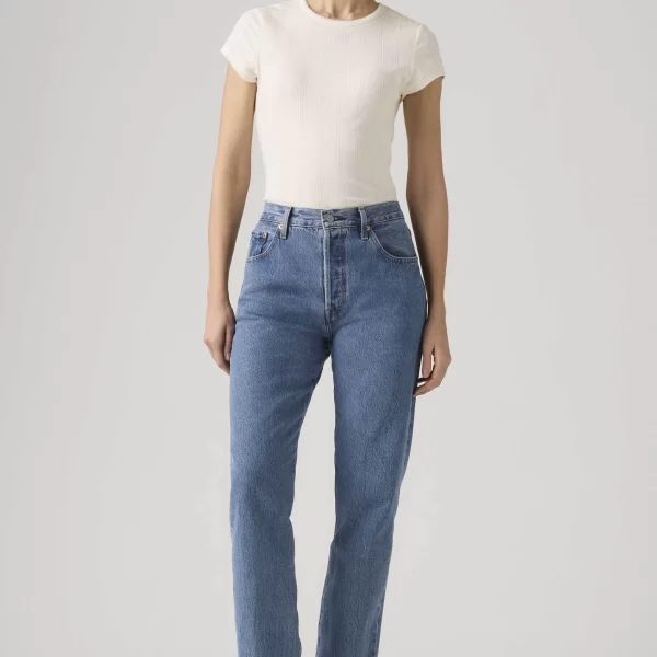 Levi's Levi's® γυναικείο τζιν παντελόνι ψηλόμεσο πεντάτσεπο Straight Fit 