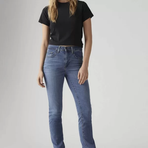 Levi's Levi's® γυναικείο τζιν παντελόνι ψηλόμεσο πεντάτσεπο Straight Fit 