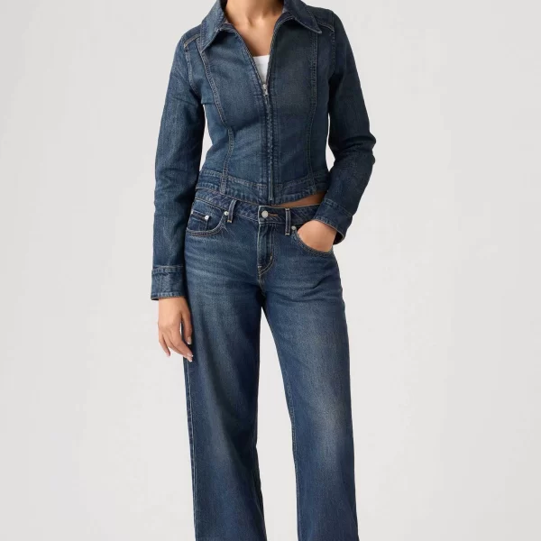 Levi's® γυναικείο τζιν παντελόνι πεντάτσεπο Straight Wide Fit 