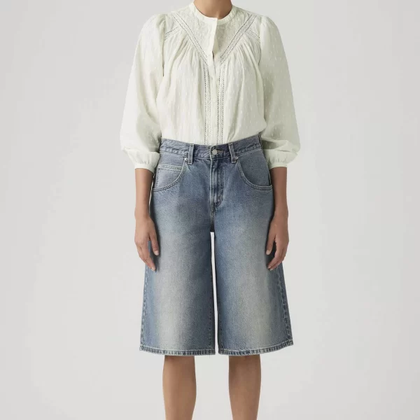 Levi's Levi's® γυναικεία denim βερμούδα πεντάτσεπη Super Baggy Fit - 005DT0002 Denim Blue