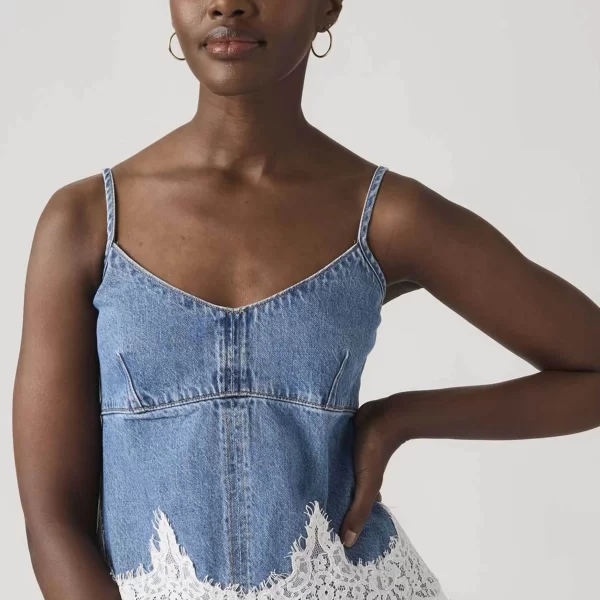 Levi's Levi's® γυναικείο denim τοπ αμάνικο Standard Fit 