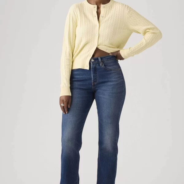 Levi's® γυναικείο τζιν παντελόνι ψηλόμεσο πεντάτσεπο Straight Fit 