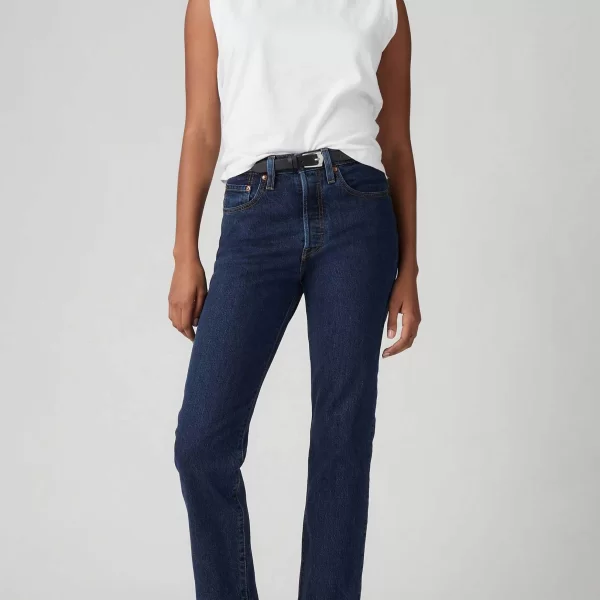 Levi's Levi's® γυναικείο τζιν παντελόνι ψηλόμεσο πεντάτσεπο cropped Straight Fit 