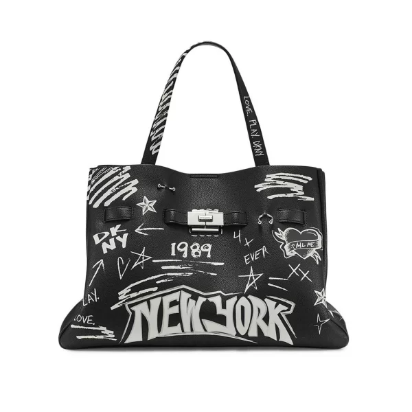 DKNY γυναικεία τσάντα χειρός με lettering 