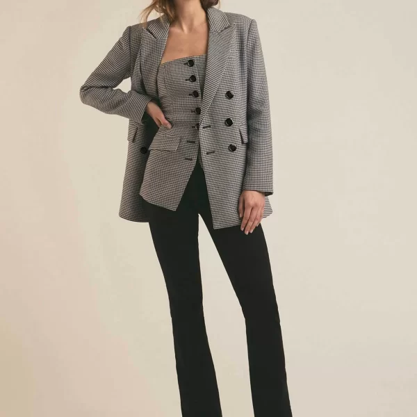 FAVORITE DAUGHTER Favorite Daughter γυναικείο σακάκι pie de poule 